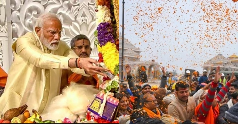 Ram Mandir Inauguration Highlights Pm Modi Says Our Ram Has Arrived Celebrations Galore