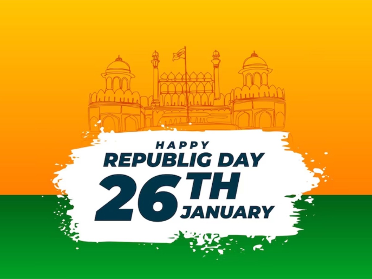 Republic day india banner 26th january Royalty Free Vector