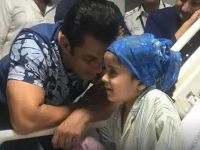 Salman Khan meets his 9-year-old fan who beat cancer