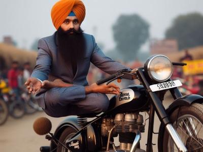 The Punjabi Man Who Performed The Hands-free Royal Enfield Stunt Caught The Eye Of The Internet