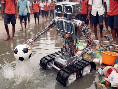 The Students Of A Bihar College Have Developed A Prototype Robot That Can Clean Rivers And Play Football