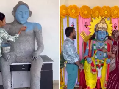 The Viral Sensation Of A Woman's Handcrafted Ram Lalla Statue