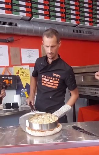 French chefs broke the world record for the most types of cheese on pizza