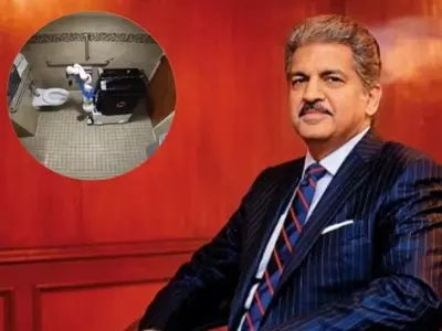 There Are Varying Opinions Following Anand Mahindra's Share Of A Video Of His Robot That Cleans Bathrooms
