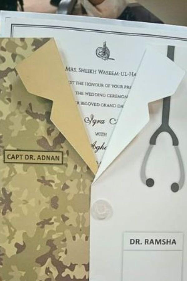 'Army officer marries doctor': Creative wedding invitation goes viral and people shower love