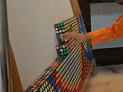 lord ram with rubik's cube 