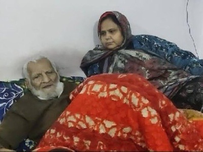 Habib Nazar and his wife