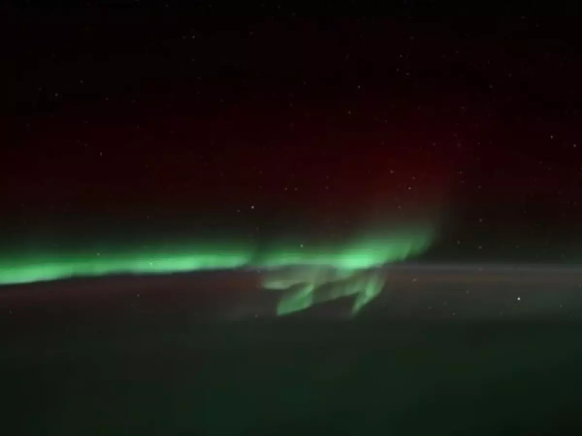 Viral video Green aurora dance captured from the ISS Viral video Green aurora dance captured from the ISS