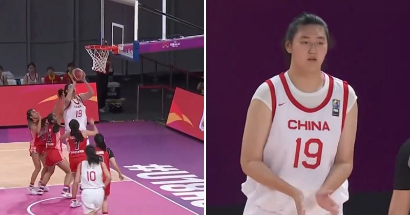 Chinese girl Zhang Ziyu who is 7.3 feet tall, dominates in basketball, internet calls her a ‘cheat code’