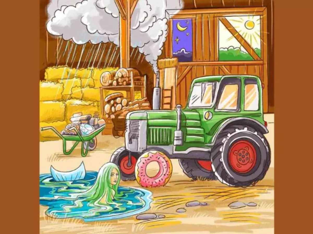 Brain teaser: Find all the errors in this farm image in 7 seconds 