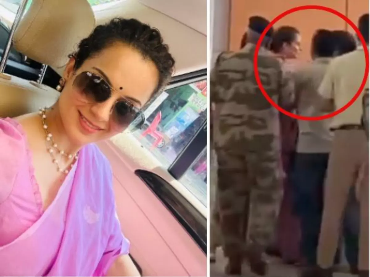 CISF personnel reportedly slaps Kangana Ranaut at Chandigarh airport, video surfaces online