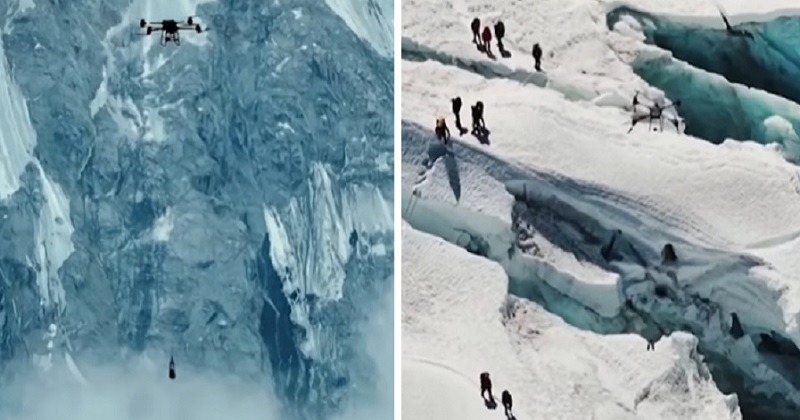 Watch: Drone successfully delivers 3 oxygen cylinders on Mt Everest