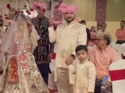 Cute Moments Between Bride And Nephew During Wedding Festivities Will Make You Cry
