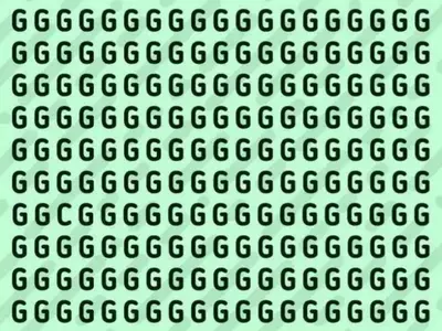Find The Hidden Letter C In These Gs With Optical Illusion High IQ