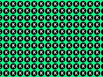 Find The Letter R In The Sea Of K With A High IQ Optical Illusion