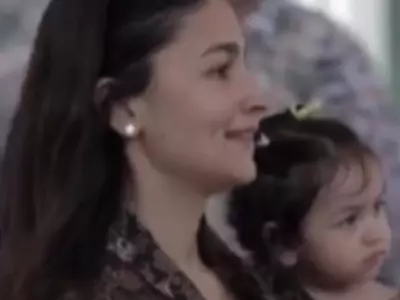  Anant Ambani Talks To Alia Bhatt And Baby Raha At Pre-Wedding Bash, Video Goes Viral