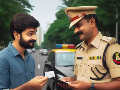 Following A Fine, A Bengaluru Man Exchanged Business Cards With A Traffic Cop