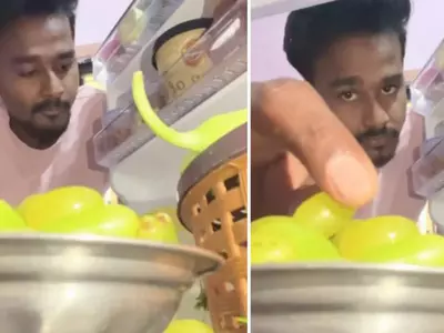 Grape Eating Temptation Hits Home In This Viral Video By A Desi Man