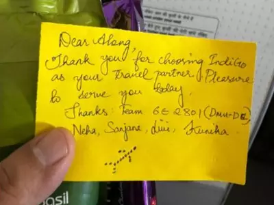 Nagaland Minister Receives Heartwarming Message From IndiGo Crew