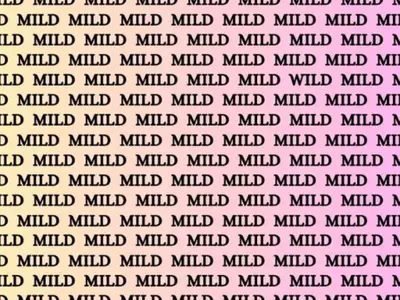 Optical Illusion Can You Spot The Word 'Wild' 