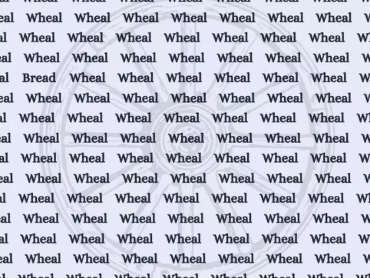 Optical Illusion Spot The Word Wheel' Among 'Wheal' 