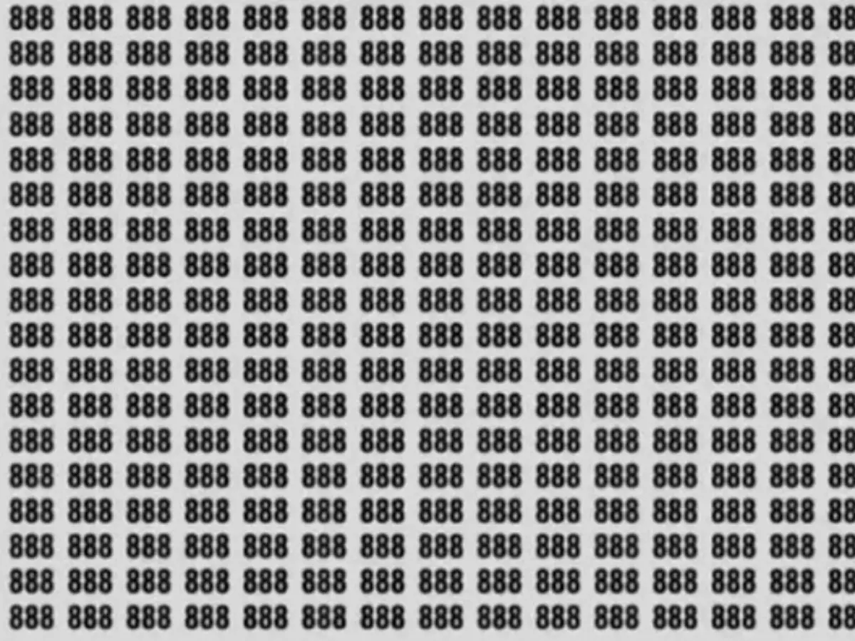 Optical Illusion You Need To Find 808 In These Hidden Number Of 888 Optical Illusion You Need To Find 808 In These Hidden Number Of 888