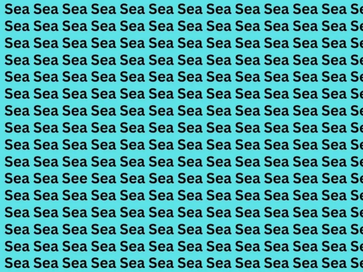 Spot The Hidden Word See In These Seas With An Optical Illusion With High IQ