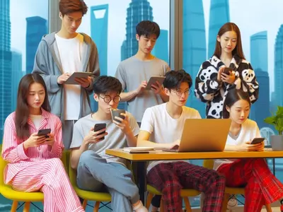 The Gen Z Generation In China Ditches Formal Wear And Wears Pyjamas To Work As A New Trend