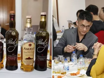 The Indian Embassy Holds A Whisky Tasting Event For China To Taste 'India's Finest' Alcohol