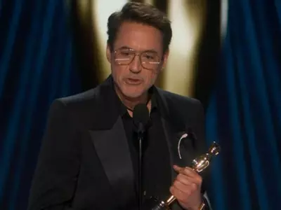 Robert Downey Jr Wins His First Oscar For Oppenheimer, Here's His Winning Speech