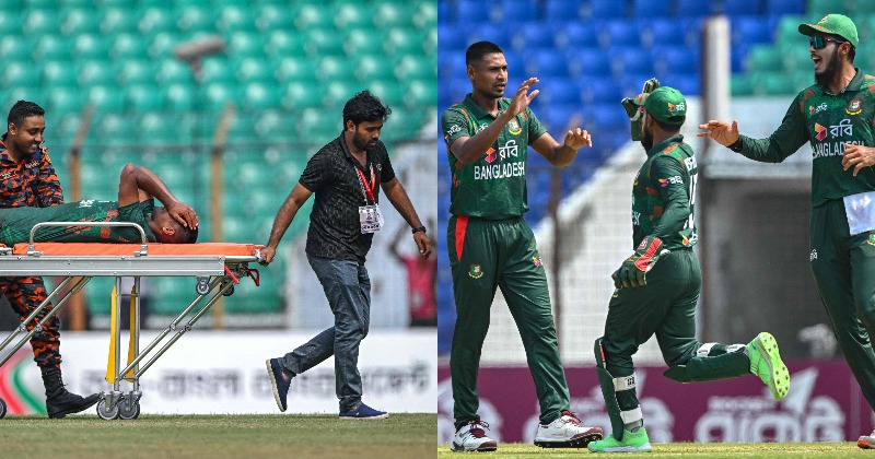 Injury Woes Rise For CSK As Mustafizur Rahman Stretchered Off Field ...