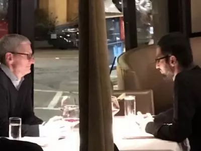 Tim Cook and Sundar Pichai Spotted Dinning Together