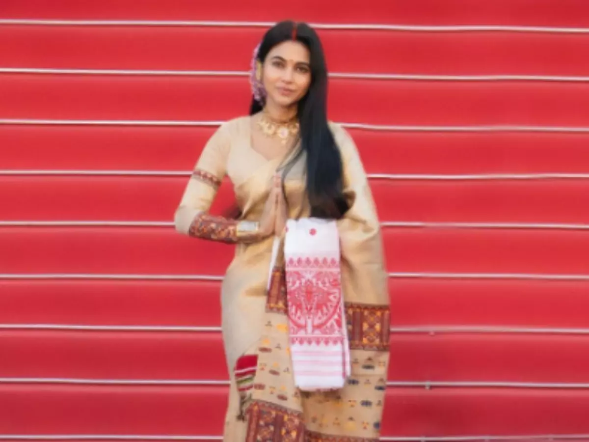 India at Cannes 2024: Aimee Baruah Stuns In Traditional Assamese Attire On The Red Carpet