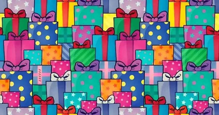 Optical Illusion: Can You Find The Candy Among The Gift Boxes In 6 Seconds?
