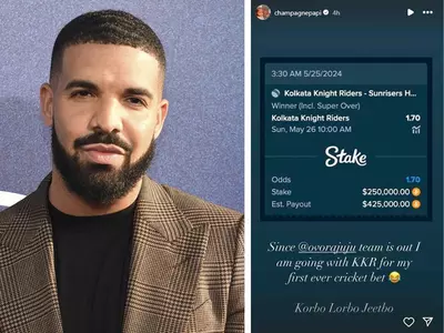 Rapper Drake Places Rs 2.07 Crore Bet On SRK's KKR