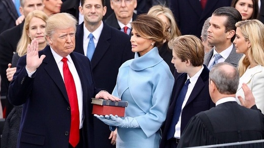 A look back at Melania Trump’s iconic 2017 inaugural look