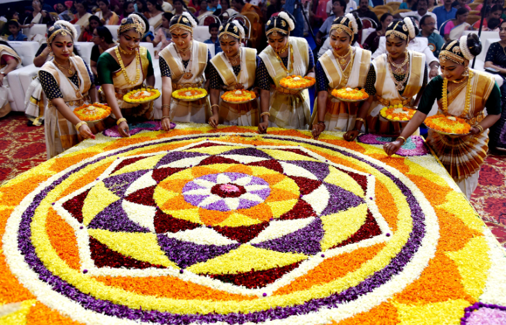 Google extends Onam wishes to Keralites with a Pookalam