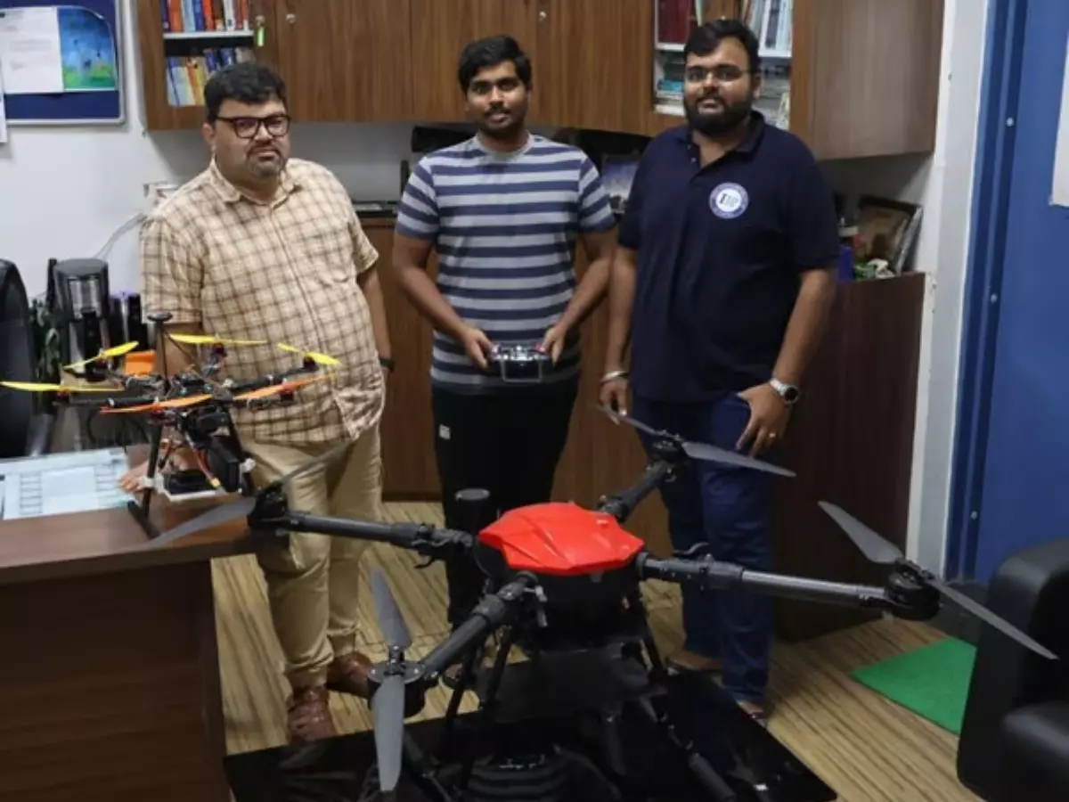 In 25 milliseconds: IIT Indore team develops AI-driven drone to detect  structural defects in roads, buildings & more