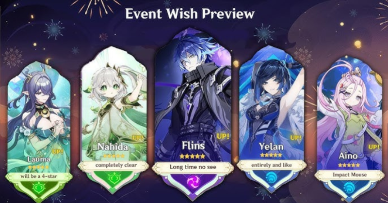 Genshin Impact version 6.0 banner guide: Flins, Lauma, Aino leaks &  Nod‑Krai roadmap