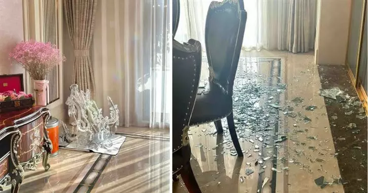 Kid in China destroys the glass ceiling and chandelier when denied a Labubu doll Kid in China destroys the glass ceiling and chandelier when denied a Labubu doll
