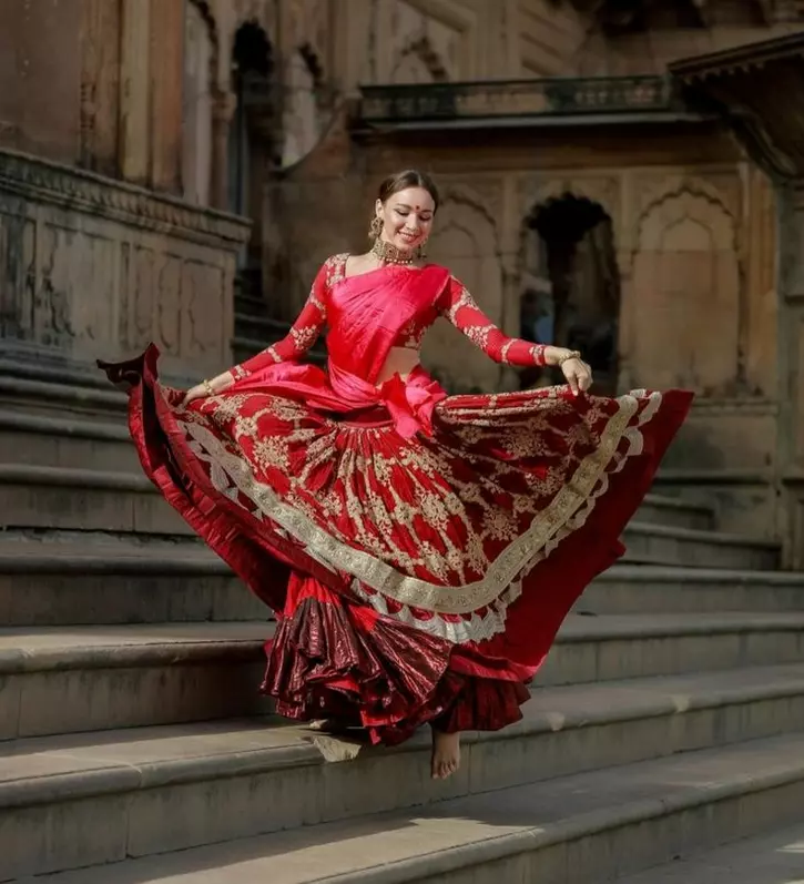 How to perfectly wear a Gopi dress this Janmashtami?| Credit: Instagram/chintamanidiana How to perfectly wear a Gopi dress this Janmashtami?| Credit: Instagram/chintamanidiana