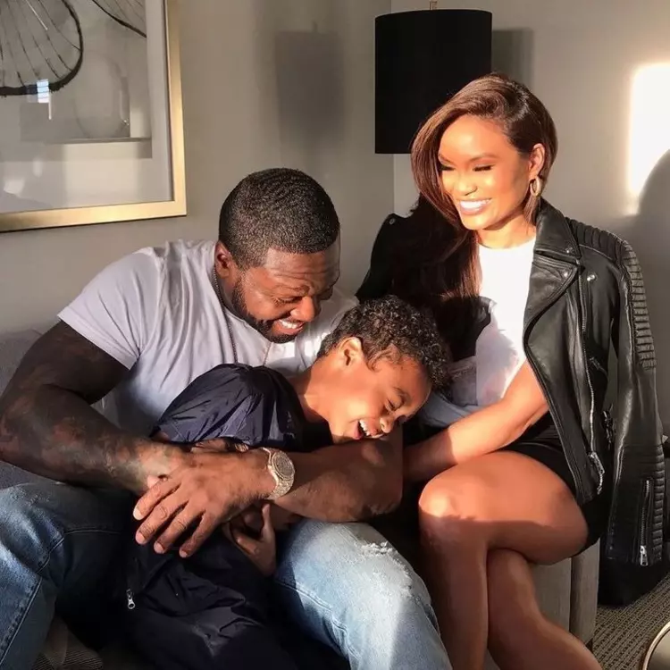 50 Cent and Daphne Joy with their son 50 Cent and Daphne Joy with their son