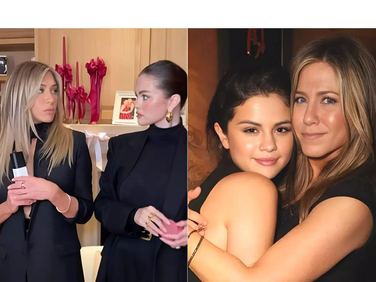 Selena Gomez and Jennifer Aniston's galentine's bash recreated this iconic  Friends scene—and we can't get over it