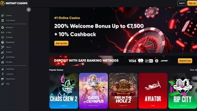 Instant Casino App Schermafbeelding