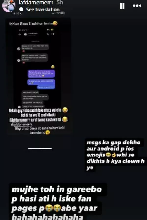 Prateek fans slam Lafda Memer, call it all ‘fake' | Credit: Instagram/lafdamemerr Prateek fans slam Lafda Memer, call it all ‘fake' | Credit: Instagram/lafdamemerr