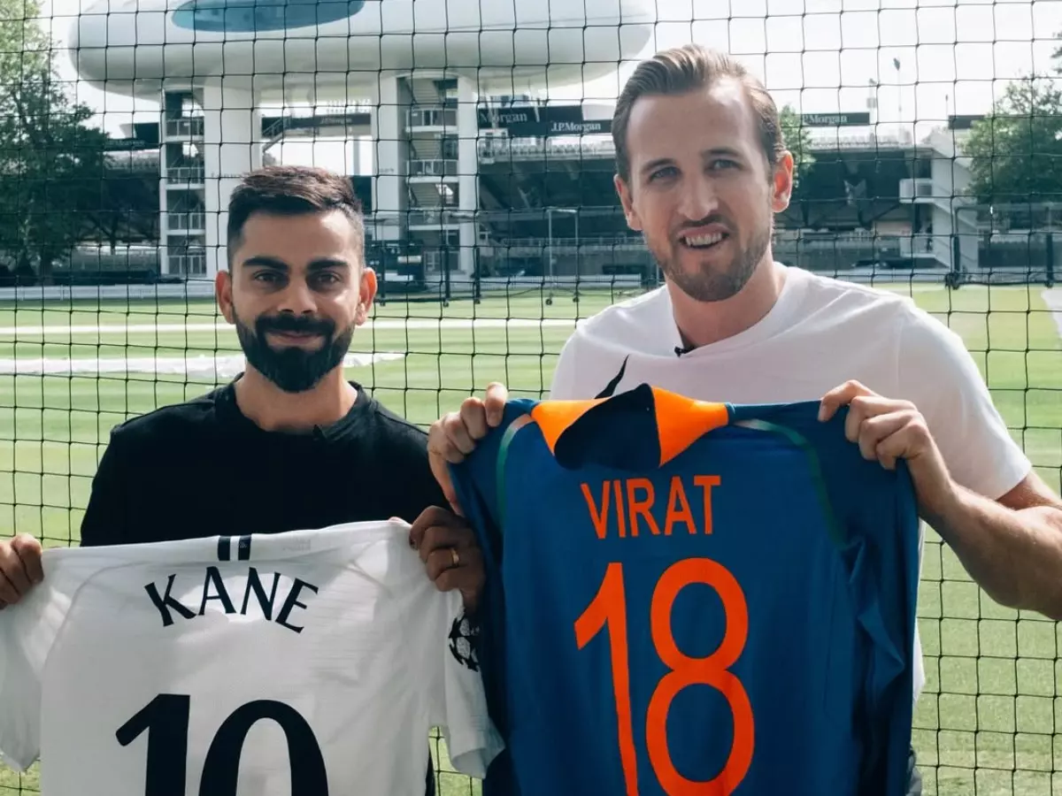 Harry Kane's (Right) post for Virat Kohli's (Left) first IPL title melts hearts | Credit: Instagram | @harrykane Harry Kane's (Right) post for Virat Kohli's (Left) first IPL title melts hearts | Credit: Instagram | @harrykane