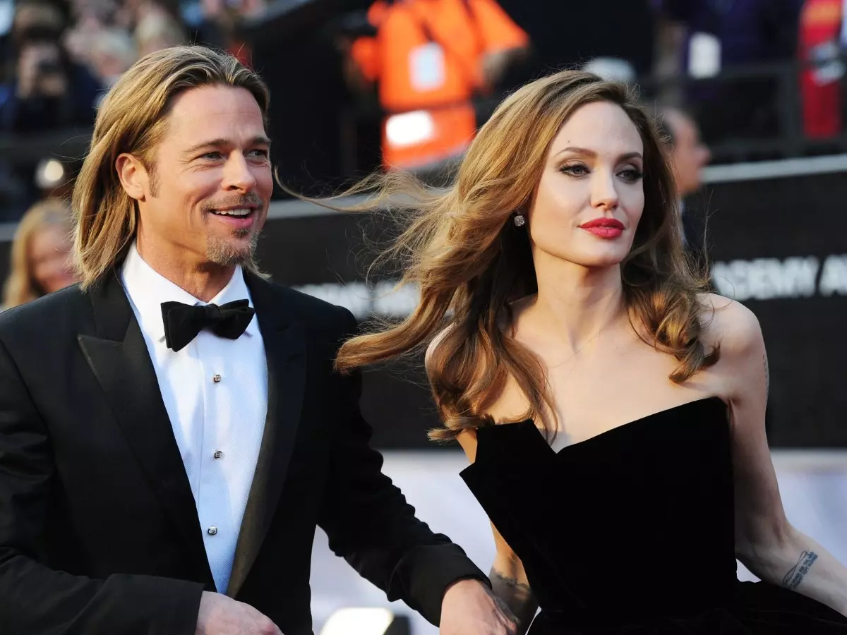 Brad Pitt and Angelina Jolie during happier times on the red carpet. Brad Pitt and Angelina Jolie during happier times on the red carpet.