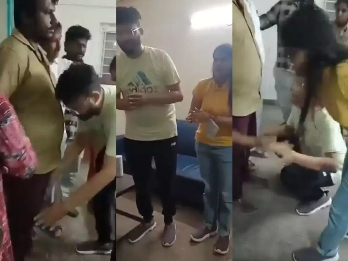 Caught on video: Bengaluru woman assaults auto driver with slipper, later apologises claiming pregnancy concerns Indiatimes