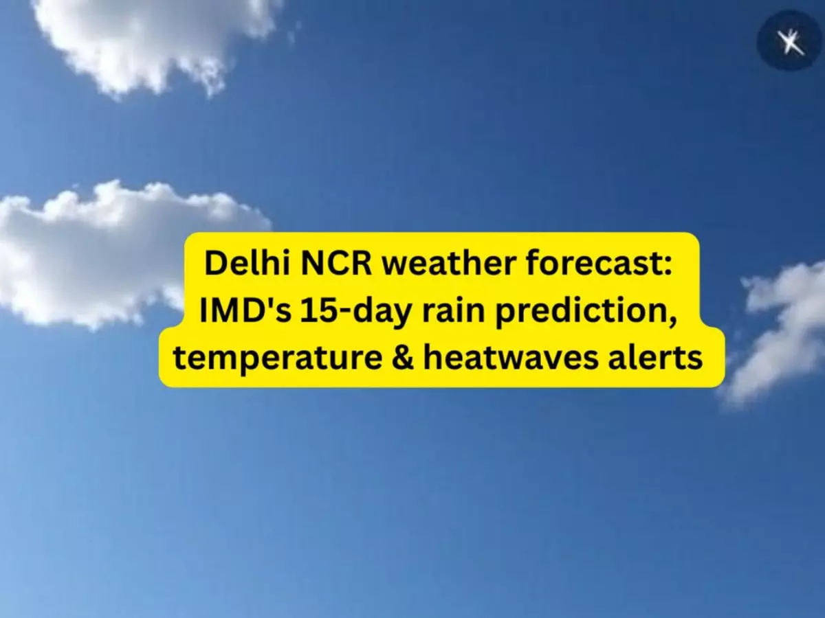 Delhi NCR weather forecast Delhi NCR weather forecast