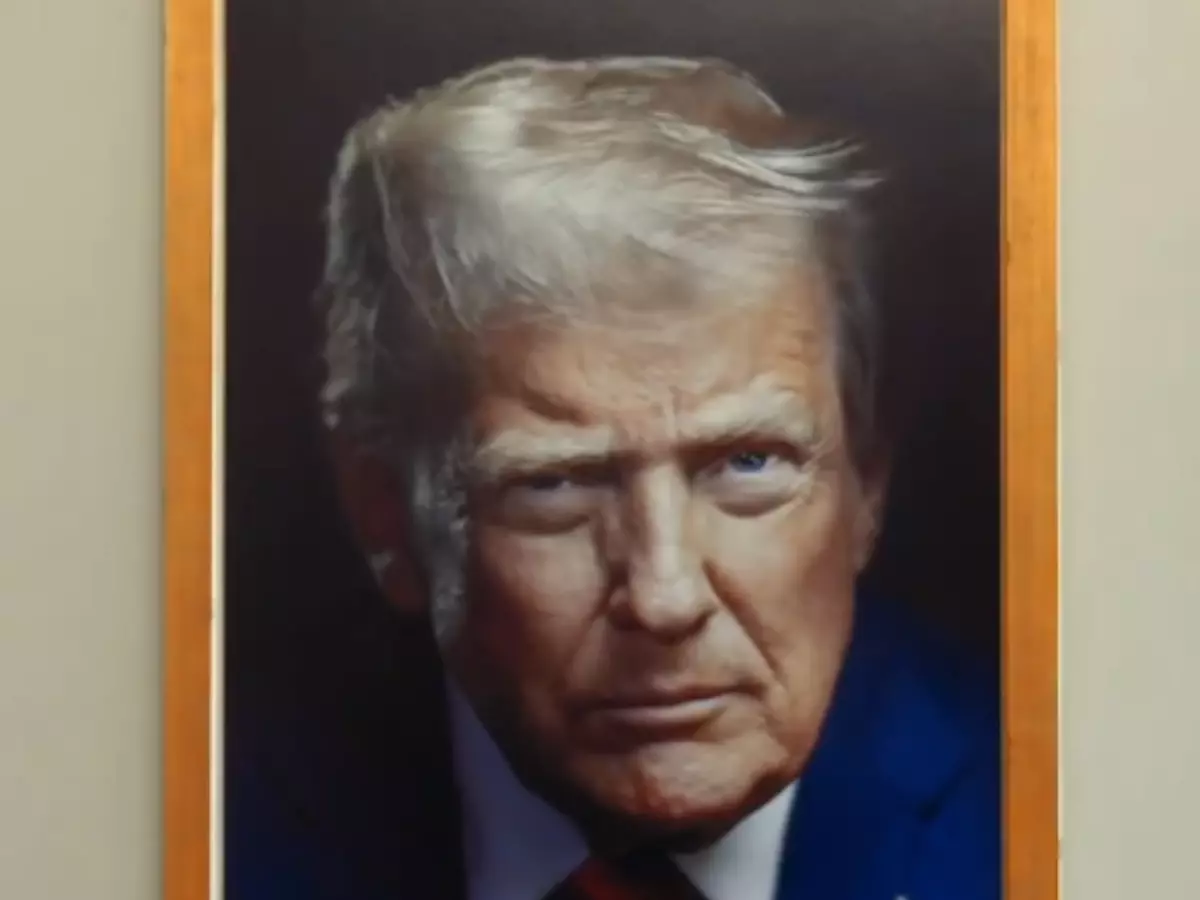 White House unveils Donald Trump¡¯s new presidential portrait | Credit: X | @AlexKosa1 White House unveils Donald Trump¡¯s new presidential portrait | Credit: X | @AlexKosa1